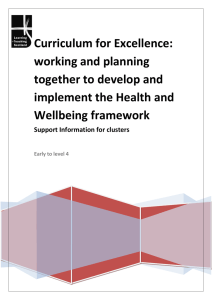Curriculum for Excellence: working and planning together to develop and