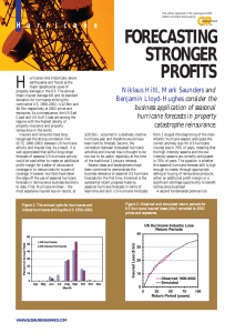 FORECASTING STRONGER PROFITS H