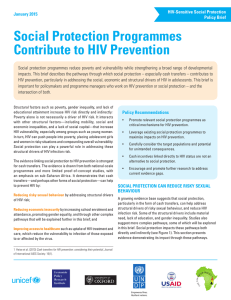 Social Protection Programmes Contribute to HIV Prevention