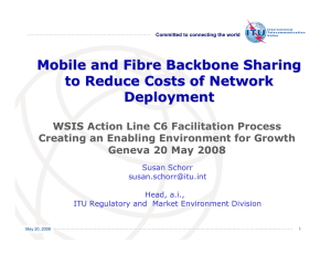 Mobile and Fibre Backbone Sharing to Reduce Costs of Network