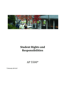 Student Rights and Responsibilities AP 5500*