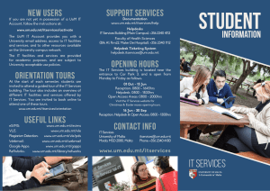 Student support services new users