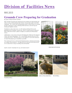 Division of  Facilities News Grounds Crew Preparing for Graduation MAY 2015