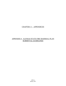 CHAPTER 11 – APPENDICES SUBMITTAL GUIDELINES