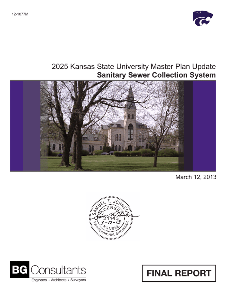 FINAL REPORT 2025 Kansas State University Master Plan Update March 12, 2013