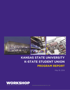KANSAS STATE UNIVERSITY K-STATE STUDENT UNION PROGRAM REPORT May 19, 2014