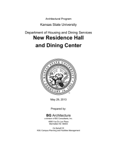 New Residence Hall and Dining Center Kansas State University