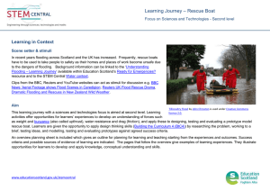 – Rescue Boat Learning Journey Learning in Context