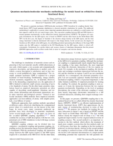 Quantum mechanics/molecular mechanics methodology for metals based on orbital-free density