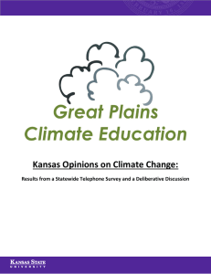 Kansas Opinions on Climate Change: