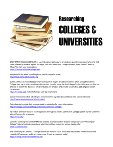 COLLEGES &amp; UNIVERSITIES  Researching