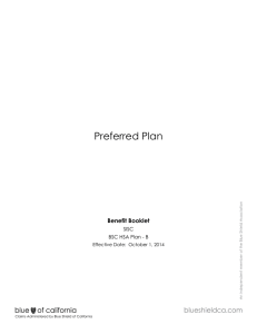 Preferred Plan Benefit Booklet SISC