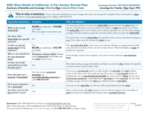 SISC Blue Shield of California: 2-Tier Anchor Bronze Plan
