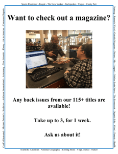 Want to check out a magazine?