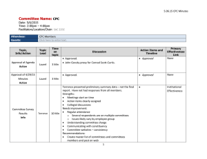 Committee Name:  CPC