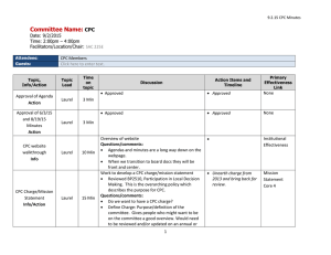 Committee Name:  CPC