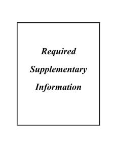 Required Supplementary Information