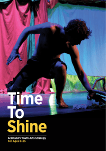 Time To Shine Scotland’s Youth Arts Strategy