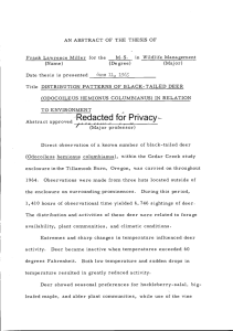 Redacted for Privacy Date thesis is presented