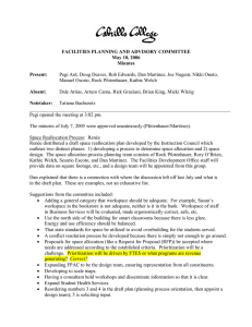 FACILITIES PLANNING AND ADVISORY COMMITTEE  May 10, 2006  Minutes  Present:
