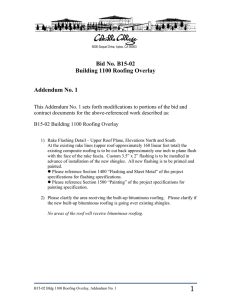 Bid No. B15-02 Building 1100 Roofing Overlay Addendum No. 1