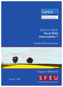 Skills for Work: Estate Maintenance Support Material Rural Skills