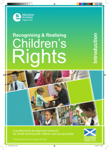 Rights Children’s Introduction Recognising &amp; Realising