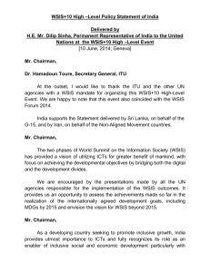 –Level Policy Statement of India WSIS+10 High  Delivered by