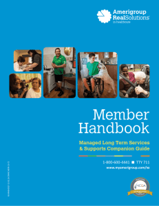 Member Handbook Managed Long Term Services &amp; Supports Companion Guide