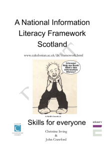 A National Information Literacy Framework Scotland Skills for everyone