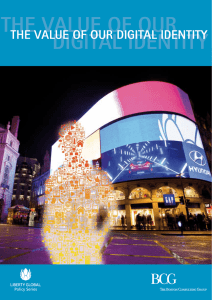 THE VALUE OF OUR DIGITAL IDENTITY THE VALUE OF OUR DIGITAL IDENTITY