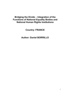 – Integration of the Bridging the Divide