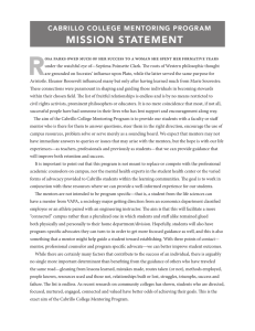 R MISSION STATEMENT •