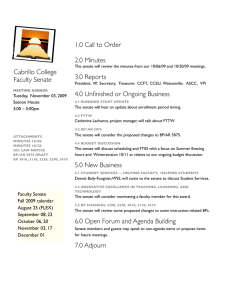 1.0 Call to Order 2.0 Minutes Cabrillo College 3.0 Reports