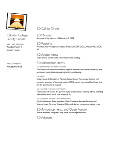 1.0 Call to Order 2.0 Minutes Cabrillo College Faculty Senate