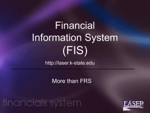 (FIS) Financial Information System More than FRS