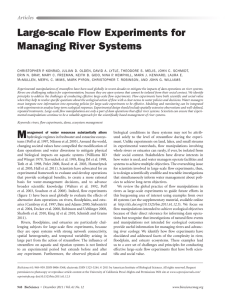 Large-scale Flow Experiments for Managing River Systems Articles