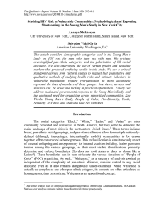 Studying HIV Risk in Vulnerable Communities: Methodological and Reporting