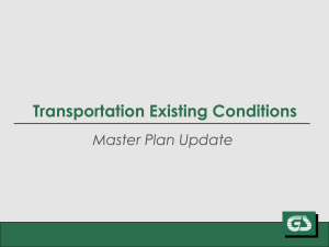 Transportation Existing Conditions Master Plan Update