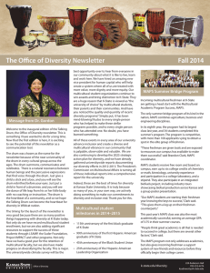 The Office of Diversity Newsletter Fall 2014