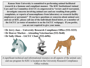 Kansas State University is committed to performing animal facilitated