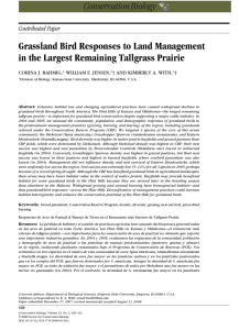 Grassland Bird Responses to Land Management Contributed Paper CORINA J. RAHMIG,