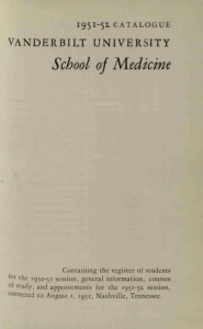 Of School Medicine 1951-51.