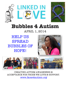 Bubbles 4 Autism  HELP US SPREAD