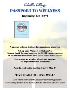 Passport to Wellness  Beginning Feb 22 !