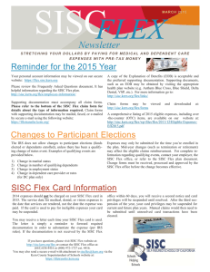 SISC FLEX Newsletter
