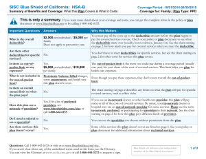 SISC Blue Shield of California:  HSA-B