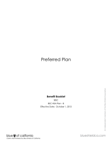 Preferred Plan Benefit Booklet SISC