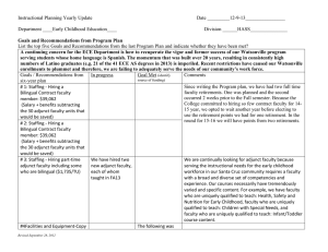 Instructional Planning Yearly Update  Date _________12-9-13________________ Department ____Early Childhood Education____
