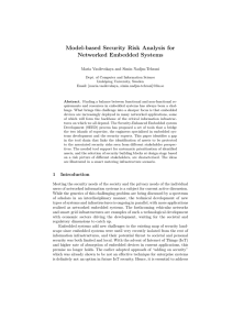 Model-based Security Risk Analysis for Networked Embedded Systems